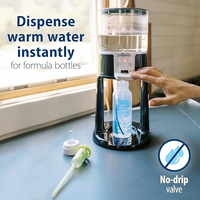 Dr. Brown's Insta-Prep Warm Water Dispenser with Baby Formula Dispenser, Blue