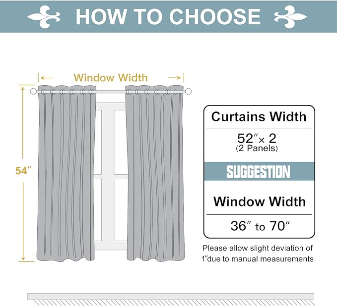 ChrisDowa 100% Blackout Curtains for Bedroom with Black Liner, 2 Thick Layers Total Blackout Thermal Insulated Grommet Window Curtains 2 Panels Set (Burgundy, 52 x 54 Inch)