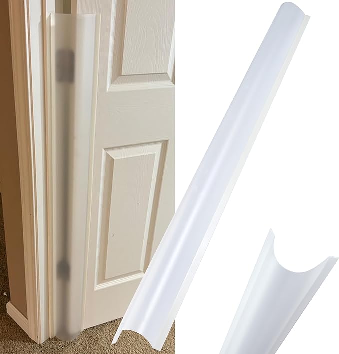 2PCS Child Proofing Door Finger Pinch Protector Clear Door Jam Shield for Child Safety Finger Pinch Guard Hinge Protectors for Kids/Pet