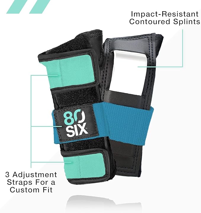 80Six Kids Multi-Sport Pad Set with Wristguards, Elbow Pads, and Knee Pads, Designed by Industry Leading Brand Triple 8