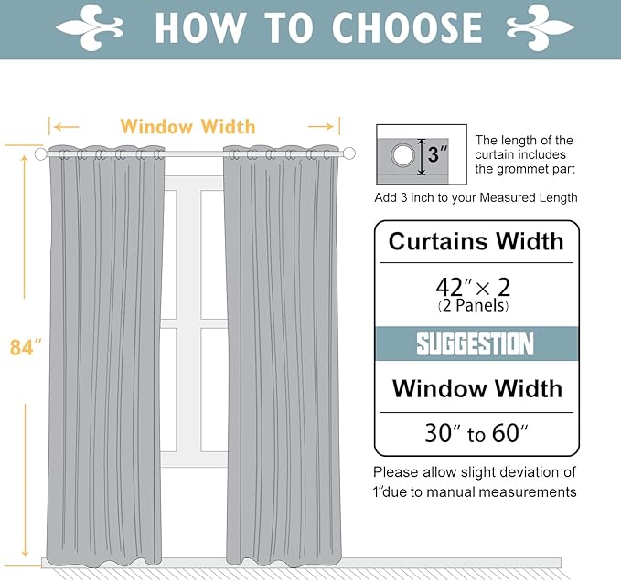 ChrisDowa 100% Blackout Curtains for Bedroom with Black Liner, 2 Thick Layers Total Blackout Thermal Insulated Grommet Window Curtains 2 Panels Set (Beige, 42 x 84 Inch)