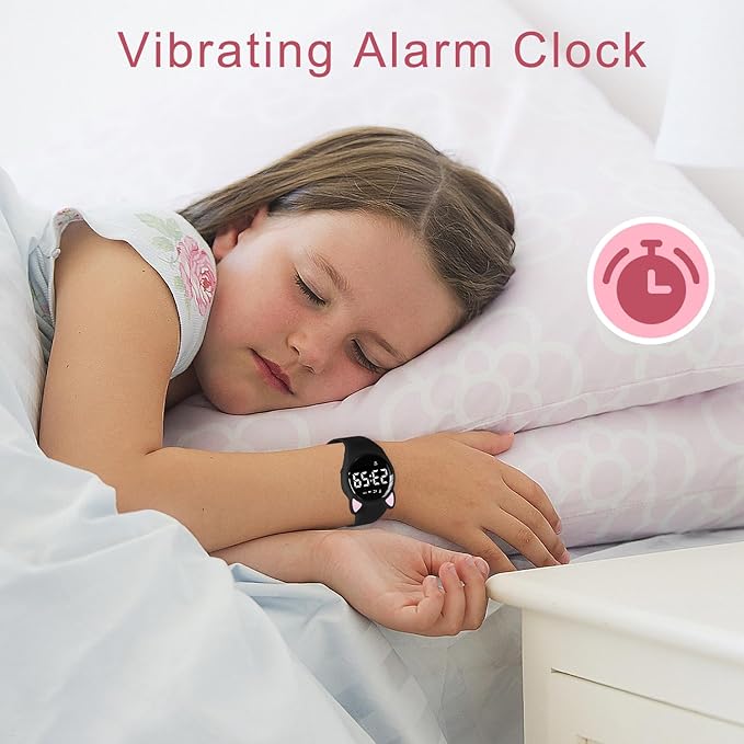 Kids Watches for Girls Boys Digital Sport Watch with Step Counter Pedometer Vibration Alarm Clock, No App Waterproof Fitness Tracker Kids Watch Boys Girls Teens Students Ages 5-16