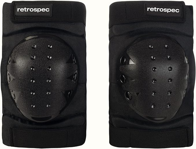 Retrospec Knee Pads, Elbow Pads & Wrist Guards for Men, Women & Kids - Protective Gear for Skateboarding, Roller Skate, Rollerblade, BMX & Scooter - Multi Sport Pad Set
