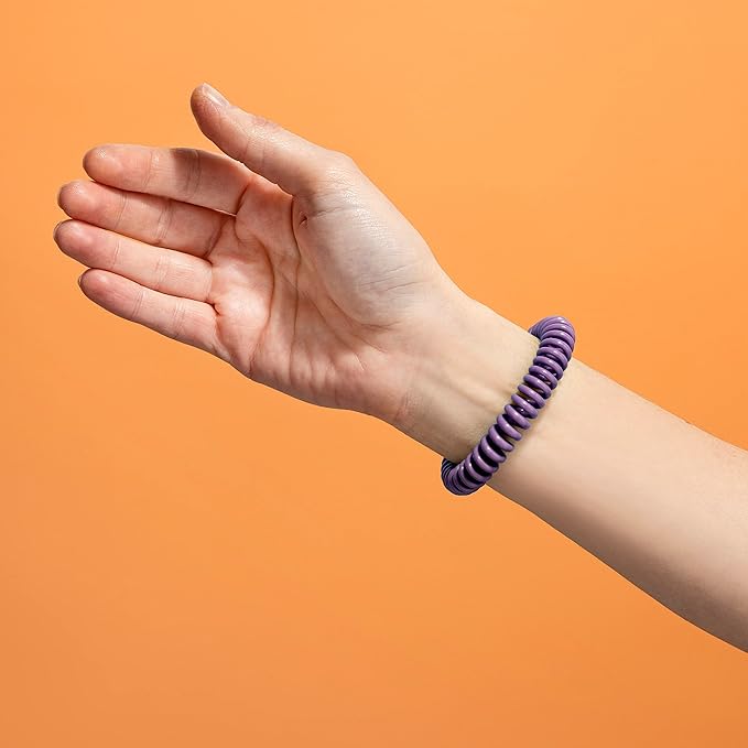 25 Pack Mosquito Repellent Bracelets, DEET-Free for Kids & Adults, Individually Wrapped Bands