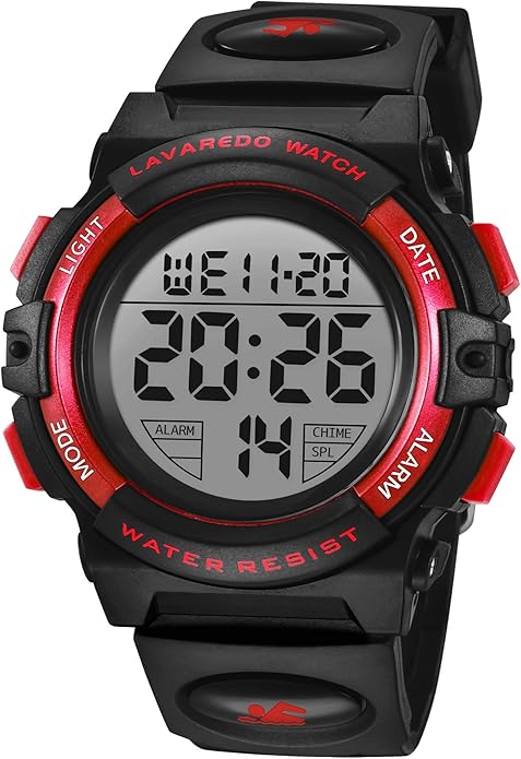 Kids Watch,Boys Watch for 3-15 Year Old Boys,Digital Sport Outdoor Multifunctional Chronograph LED 50 M Waterproof Alarm Calendar Analog Watch for Children with Silicone Band,Kids Gift