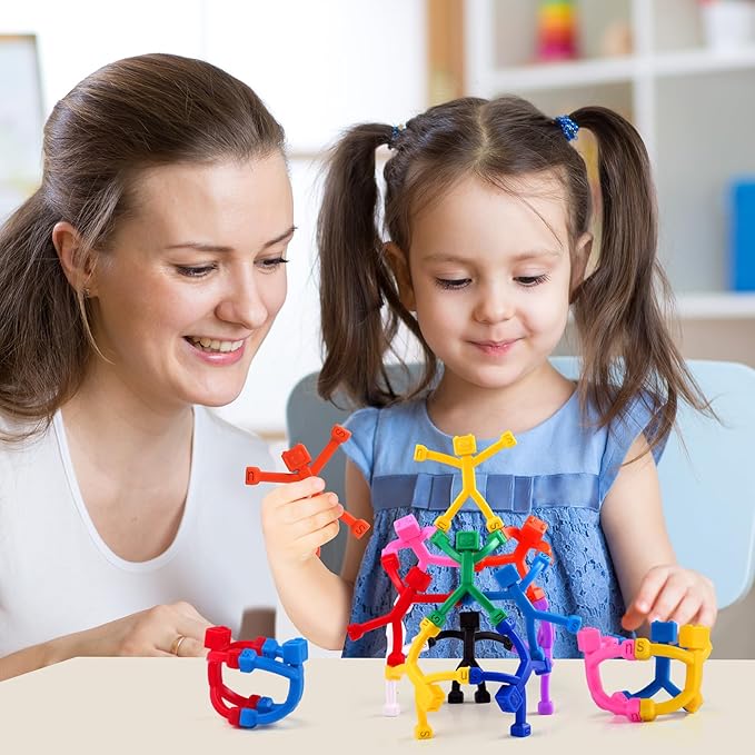 24 PCS Magnetic Travel Toys for Kids, Creative, Portable and Educational, Magnetic-People-Magnet-Men: Cute Robot & Funny Magnets, Small Fidget Toys for Classroom Prizes, Easter Egg Stuffers, Office