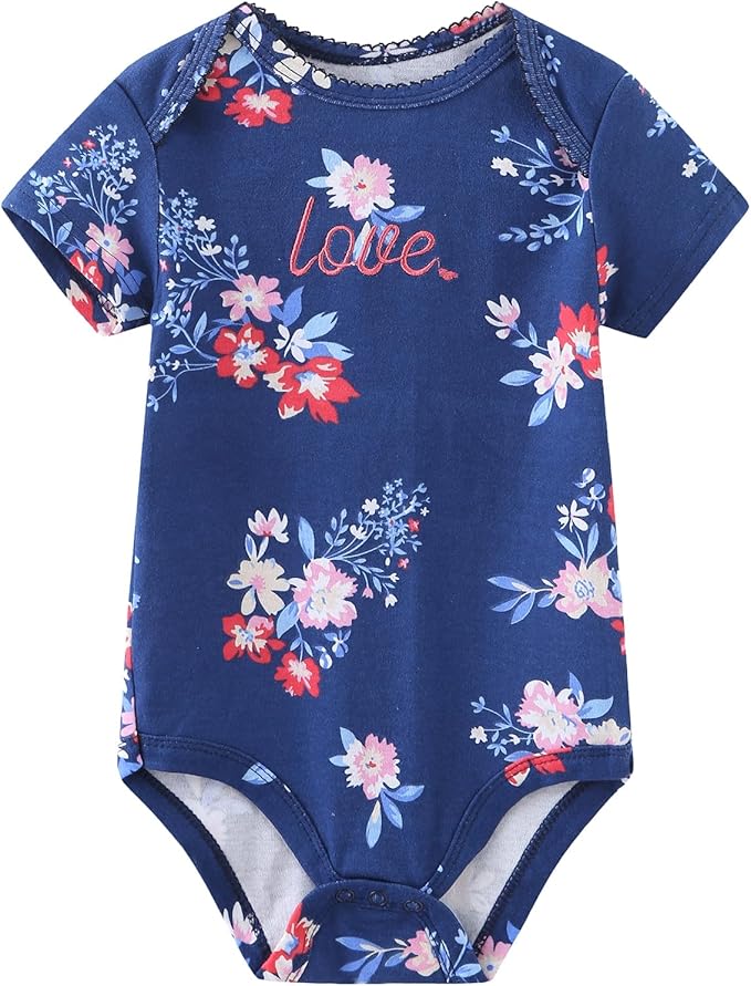 Baby Bodysuit and Pant Set 10-pcs Cotton Soft Newborn Boy Girl Clothes Outfits