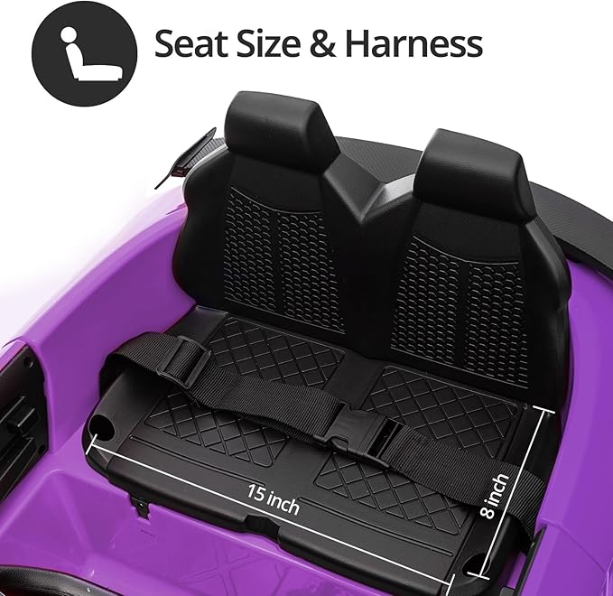 Electric Car for Kids, Licensed Audi 6V Kids Ride on Car Toy for Toddlers with Remote, Bluetooth - Purple