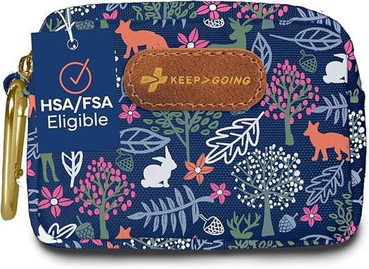 KeepGoing Small Travel First Aid Kit Kids – 60 Pc. Mini First Aid Kit for Purse, Diaper Bag, & Backpack with Latex-Free Bandages – 4 Oz., & 4.5 x 3.5 x 2 in, TSA-Approved