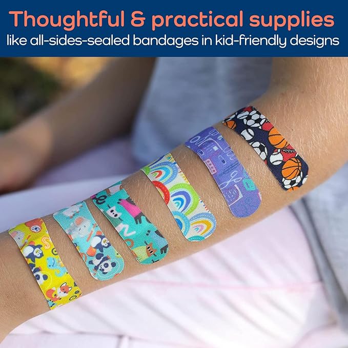 KeepGoing Large Home First Aid Kit for Kids – 270 Pc. for Car, Home, Dorm, & Boat with Latex-Free Bandages – 10 x 7 x 3.5 in. Travel First Aid Kit (Hunter Green)