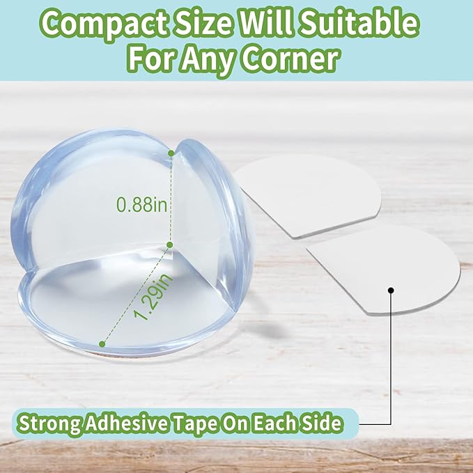Baby Proofing Corner Protector Baby: 12 Pack Table Corner Protectors for Baby Furniture Guards| Baby Proof Corner Protectors to Cover Sharp Furniture