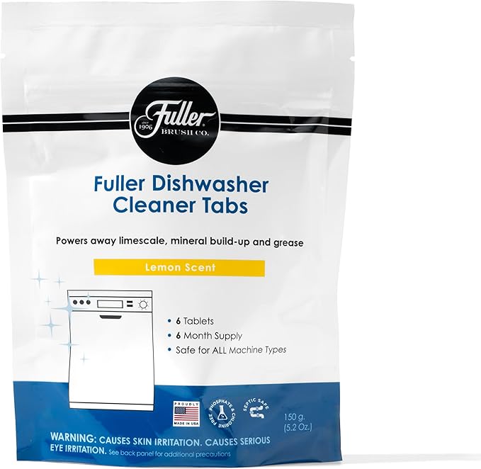 Fuller Dishwasher Cleaner Tabs - Lemon Scent