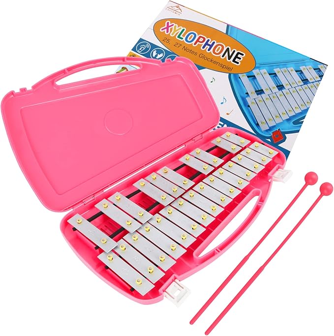 EASTROCK 25 Notes Glockenspiel Xylophone for Kids, Professional Music Teaching, Gifts