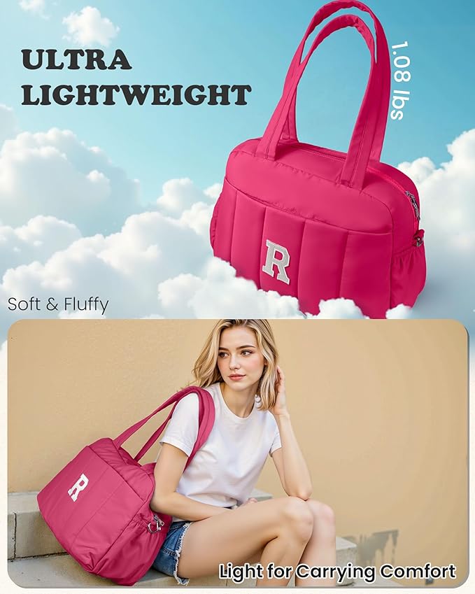 Dance Bag, Kid Weekender Bags，Girl Overnight Bag with Wet Pocket，Lightweight Travel Tote Personalized Cheer Bags with Makeup Pouch-14 Year Old Girl Birthday Gifts