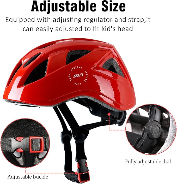 Kids Bike Helmet,2 Sizes Adjustable for Youth Child Boys & Girls Ages 3-5-8-14,Ventilation and Multi-Sport for Bicycle Scooter Skate