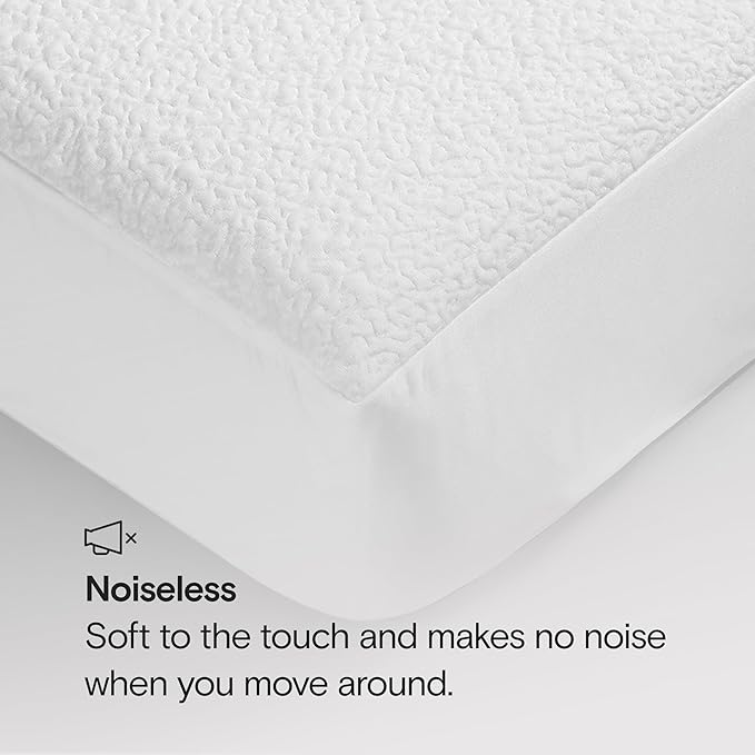 SIJO Mattress Protector, 100% Waterproof, Cooling, Ultra Soft, Noiseless, 16 inch Deep Pocket, Best Overall Mattress Protector Award Winner by Apartment Therapy (Twin XL)