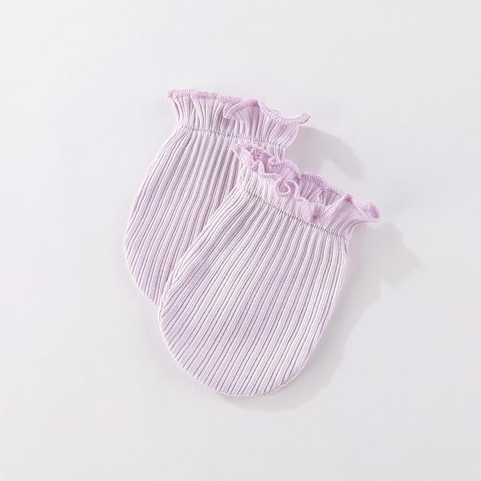 15 Pack Unisex New Born Boy Girls No Scratch Mittens Sets Cotton Soft Baby Gloves Hats socks Accessory 0-6 Months