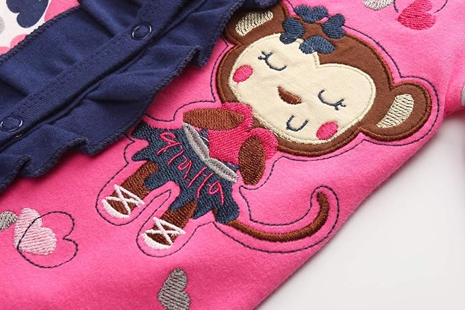 Kiddiezoom Baby and Toddler Boys'Snug Fit Footed One-Piece Romper Jumpsuit Cotton Cotton Footed Outfit