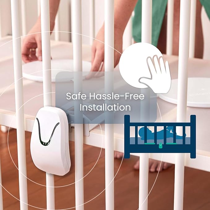 Babysense True Sleep HD Video Baby Monitor with Camera and Audio & Baby Sleep Breathing Movement Monitor, No Wifi, Non Wearable Non Contact Monitoring with 2 Under-Mattress Sensors, Full Crib Coverage