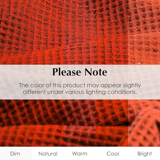 Salt Earth GOTS Certified 100% Organic Cotton Throw Blanket, 55"X60" Blankets & Throws for Bed, Throw Blanket for Couch,Modern & Cozy Blanket, All Season Waffle Blanket, Soft Blanket (Cinnamon Stick)