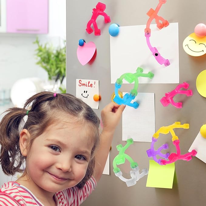 6 PCS Magnetic Travel Toys for Kids, Creative, Portable and Educational, Magnetic-People-Magnet-Men: Cute Robot & Funny Magnets, Small Fidget Toys for Classroom Prizes, Easter Egg Stuffers, Office