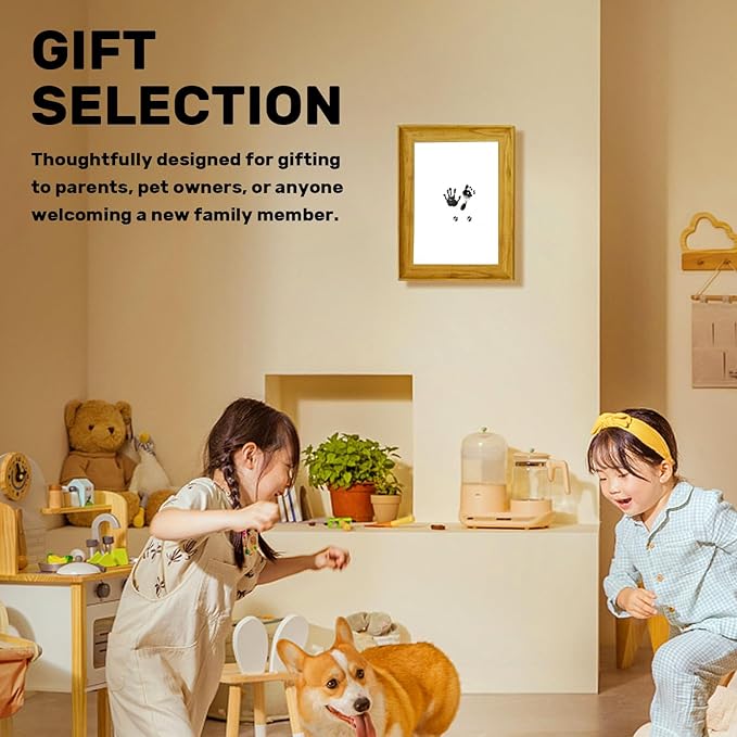 4 Pack Inkless Baby Hand and Footprint Kit – Mess Free Clean Touch Ink Pad for Baby Handprints & Footprints, Newborn Keepsake, Safe Pet Paw Print Ink Pad, No Mess Baby Footprint Kit