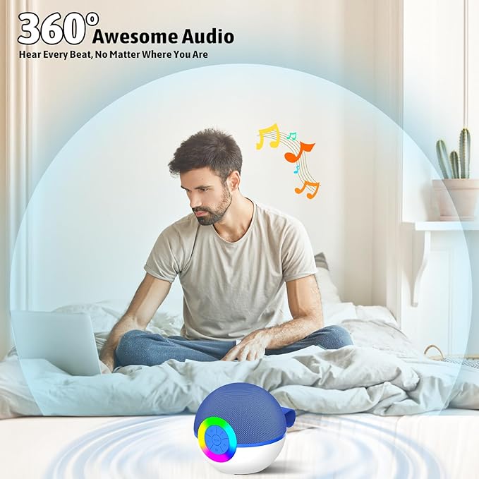 Karaoke Microphone Machine Toys for Kids Adults, Mini Portable Bluetooth Speaker with 2 Wireless Mics, Christmas Birthday Gifts for Boys Girls Ages 3 4 5 6 7 8 9 10 11 12+ Year (Blue)