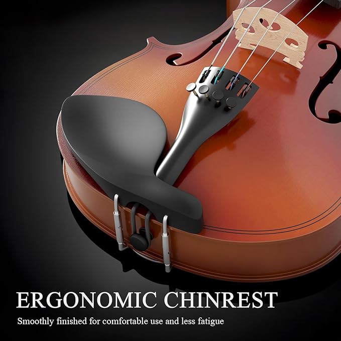 1/4 Beginner Violin Kit, Complete Violin Set with Case, Bow, Rosin, Natural