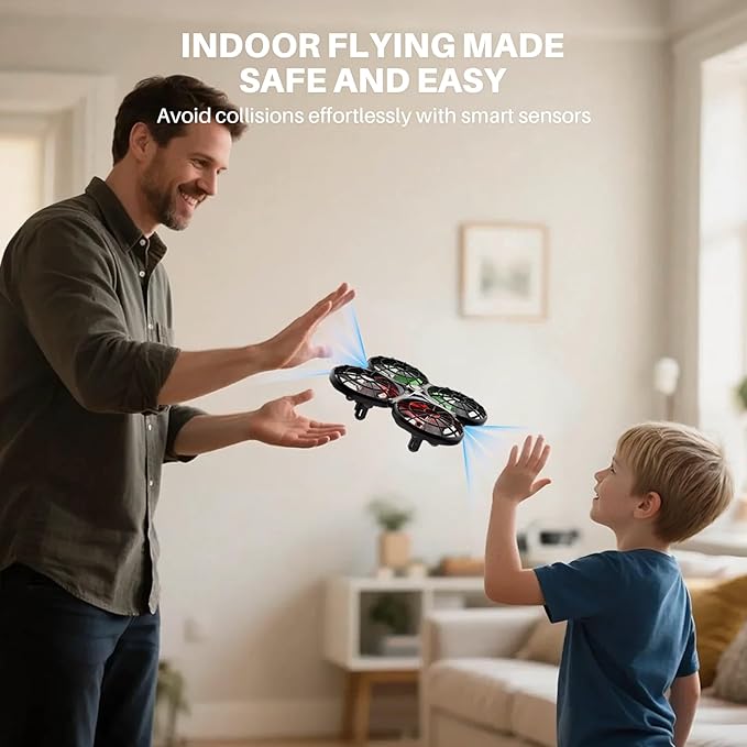 SYMA Drone for Kids 8-12 with Automatic Obstacle Avoidance, 20 Mins Flight Time(2 Batteries), One-Key 360°Flips and Altitude Hold, Safe Flying Toys for Boys and Girls