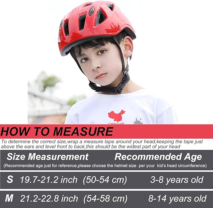 Kids Bike Helmet,2 Sizes Adjustable for Youth Child Boys & Girls Ages 3-5-8-14,Ventilation and Multi-Sport for Bicycle Scooter Skate