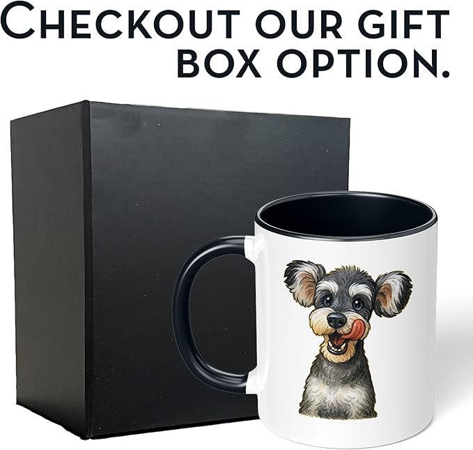 Personalized Coffee Mug, Custom Photo Caricature Gift, Funny Customized Coffee Gift for Men & Women, Custom Mugs with Pictures, Black 11oz Customized Fathers Day Mug