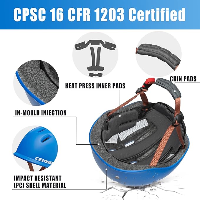 Kids Bike Helmet,Toddler Cyling Helmets for Ages 5-8-9-10-12-14-16Years Youth Boys & Girls,Child Adjustable Multi-Sport Bicycle Skateboard Roller Skate Scooter Balance Skateboarding Helmet