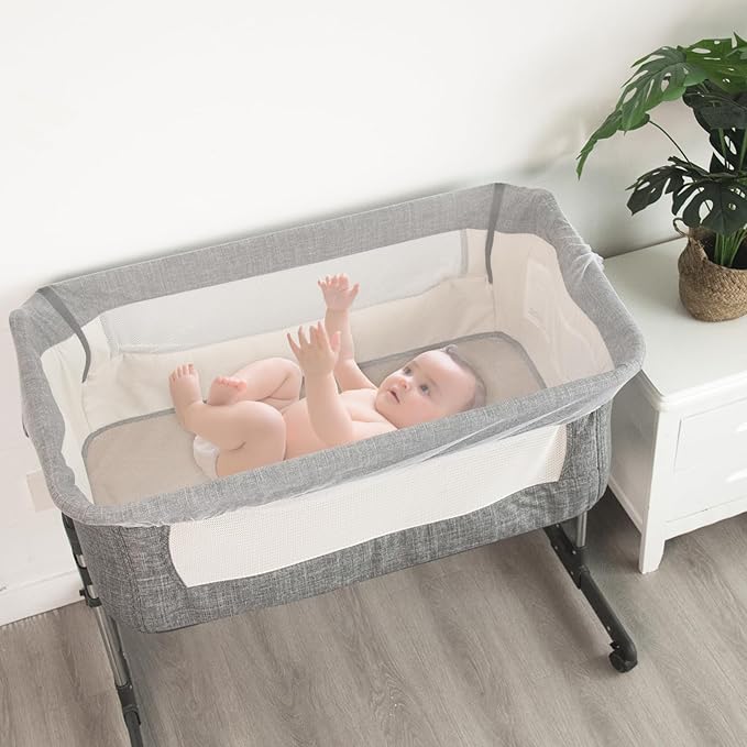 2 Pack Baby Mosquito Net for Stroller, Playard & Bassinet, Reusable Bug Net for Cradles, Carrier, Pack and Plays and Portable Mini Crib, Baby Playpen Mosquito Net Cover, White