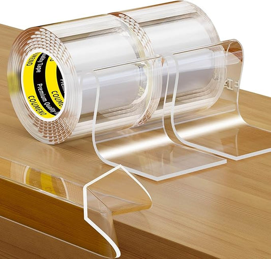 2Pack Clear Edge Protector,Safe Corner Protector, Anti-Sharp Edge Protector, for Furniture, Drawers, Tables, Cabinets 2inX6.56FT