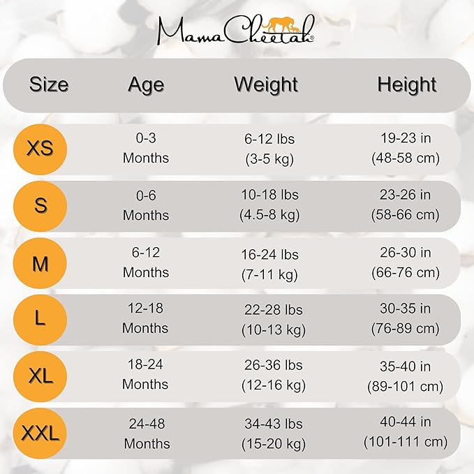Mama Cheetah Baby Sleep Sack 0.5 TOG, Organic Cotton Baby Wearable Blanket with Two-Way Zipper, Swaddle Transition Baby Sleeping Bag for Newborn Infant Toddler Boy Girl, 6-12 Months