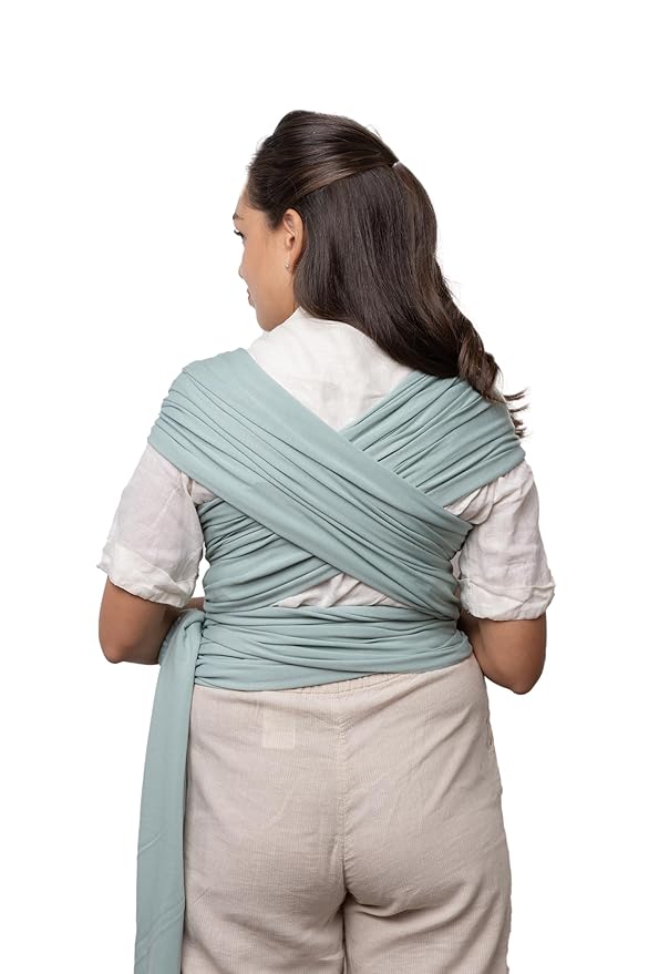 Boba Baby Wrap Carrier - Original Baby Carrier Wrap Sling for Newborns - Baby Wearing Essentials - Newborn Wrap Swaddle Holder, Newborn to Toddler Infant Sling (Serenity Sea Mist)