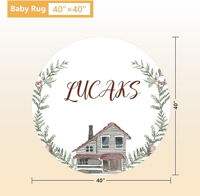 Personalized Baby Bedding Set - 5 Pcs Custom Toddlers Bedding Set with Infant Name - Soft Double Layer Nursery Crib Set for Girls Boys - Customized Infant Gifts for Baby Shower - Forest Deer
