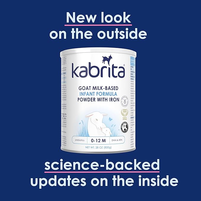 Kabrita Goat Milk Infant Formula - Easy to Digest Baby Formula 0-12 Months - Contains Prebiotics, Iron, DHA, Non-GMO - Gentle on Sensitive Tummies - Formula Supporting Gut Health & Sleep - 14oz (Pack of 12)