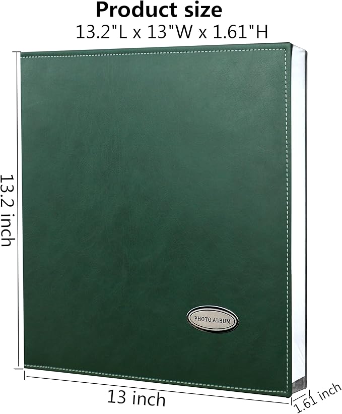 Self-Adhesive Photo Album, Dust-free, glue free and waterproof Scrapbook Album, Family album, Leather Cover, Hand Made DIY Albums Holds 3x5, 4x6, 5x7, 6x8,8x10 photos