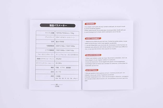 1000X Handheld Microscope for Kids 4K 2.0" Screen Rechargeable Mini Pocket Digital Microscopes w/Slides Kit Portable Edu Gift Age 4-6 8-12 Children Students (Green)