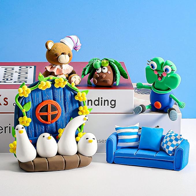 CiaraQ Modeling Clay Kit - 36 Colors Air Dry Ultra Light Clay, Safe & Non-Toxic, Great Gift for Kids.