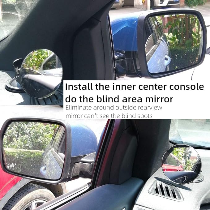 Blind area mirror of rear rear view mirror of baby car Observe convex side mirror of blind area on both sides of car Adjustable front mirror of baby car