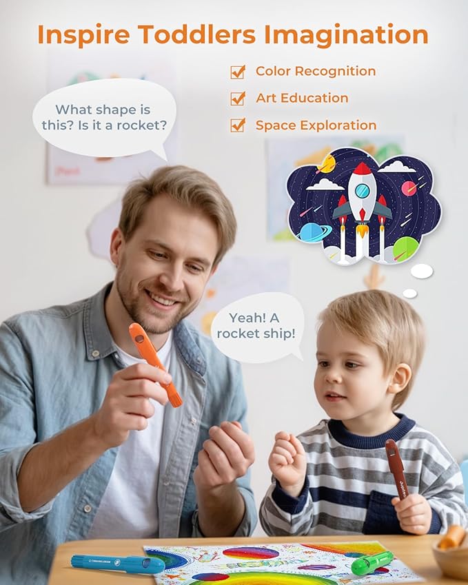 12 Colors Twist Crayons for Toddlers 1-3, Non-Toxic Washable Crayons for Ages 4-8 with Storage Bucket, Ultra-Silky and Easy to Hold Art Supplies, Ideal Coloring Gift for Boys and Girls