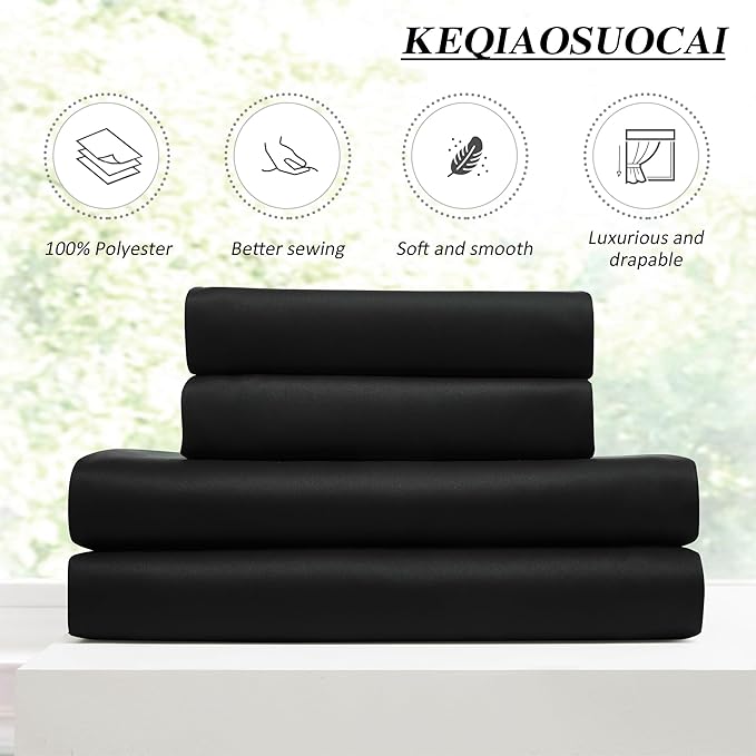 KEQIAOSUOCAI 72 Inch Wide Black Pinch Pleated Curtains 72 x 100, Thermal Insulated Noise Cancelling Living Room Office Drapes 100 Inches Long, Patio Sliding Glass Door Window Curtain 2 Panels
