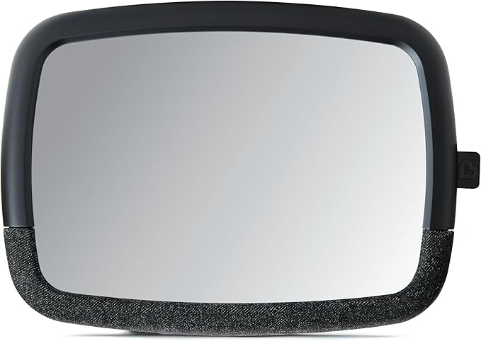 Munchkin Baby Car Mirror for Rear Facing Car Seats, Pivot 360 Baby in-Sight Adjustable Auto Mirror, Black
