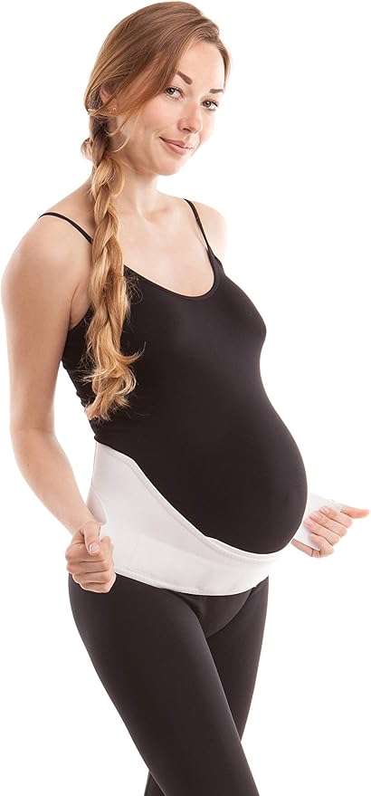 Gabrialla Made in USA Pregnancy Belly Band, Soft & Breathable Maternity Belly Band – Pregnancy Belt for Back, Pelvic & Waist
