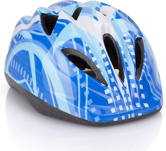 Kid Bicycle Helmets, LX LERMX Kids Bike Helmet Ages 3-5/5-14 Adjustable from Toddler to Youth Size, Durable Kids Bike Helmet with Fun Designs for Boys and Girls