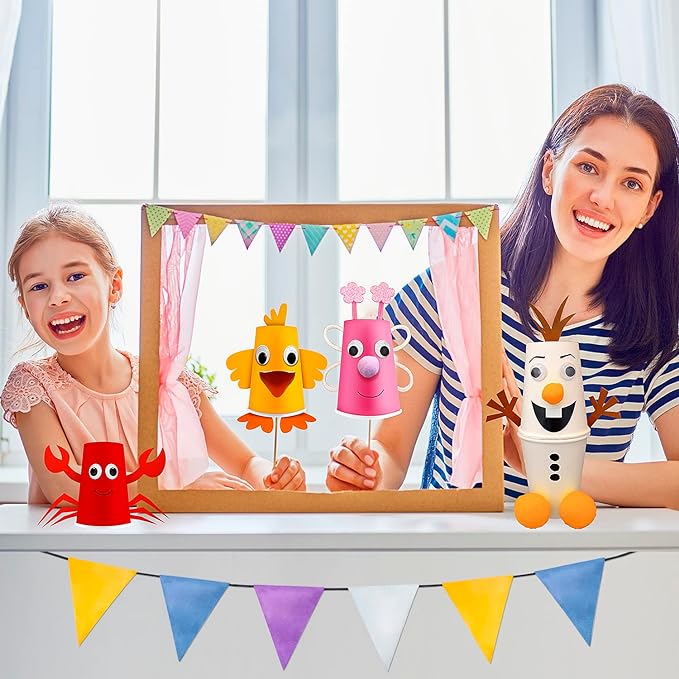 Arts and Crafts Kit for Kids Ages 3, 4, 5, 6 – Create 8 Cute Animal Projects – Gift Set for Girls & Boys