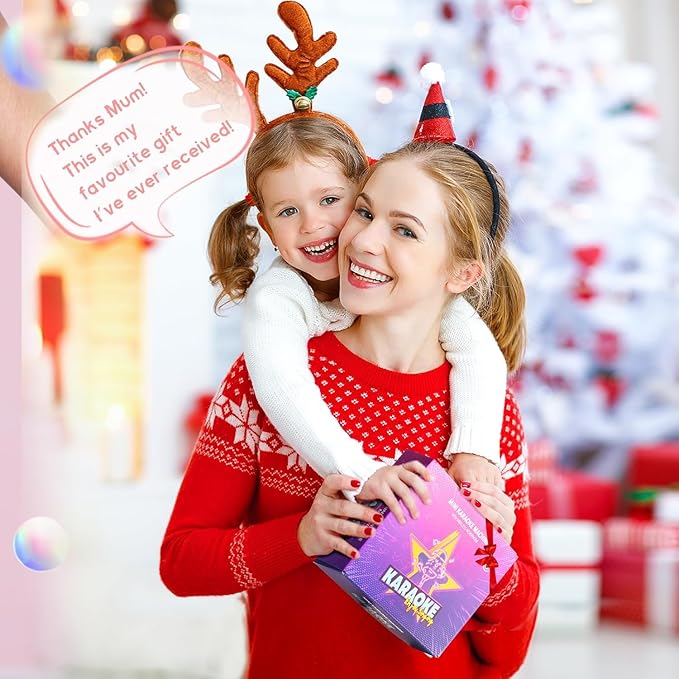 YLL Mini Karaoke Machine for Kids Adults, Portable Bluetooth Speaker with 2 Wireless Microphones, Birthday Gifts Toys for Girls Boys Ages 3, 4, 5, 6, 7, 8, 9,10,11,12+ Years Old Toddler (Green)