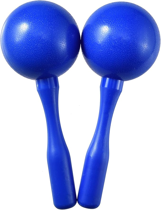 Maracas for Kids Adults, 8 Inch, Set of 2, Blue